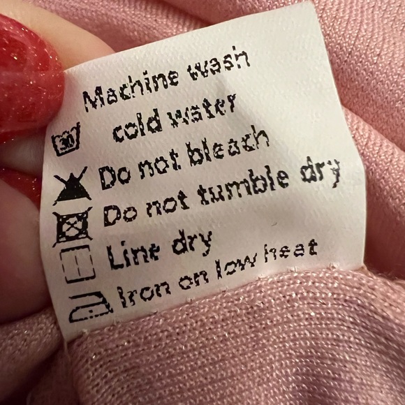 Pink sparkly lined tank dress NWT size S side gathers - Picture 7 of 9